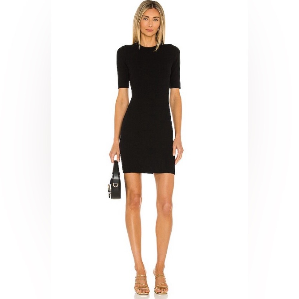 NWT 525 America | Open Back Fitted Rib Dress in Spice, Size S